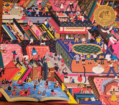 Galison Novel Neighborhood - obrázek puzzlí