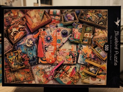 Bluebird The Junk Journaler's Desk - puzzle image