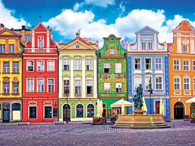 Puzzlebug Colorful buildings - obrázek puzzlí