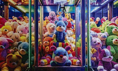 Cra-Z-Art Fun Claw Machine Toys - obrázek puzzlí