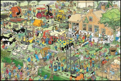 Jumbo Jan van Haasteren: Farm Visit - obrázek puzzlí