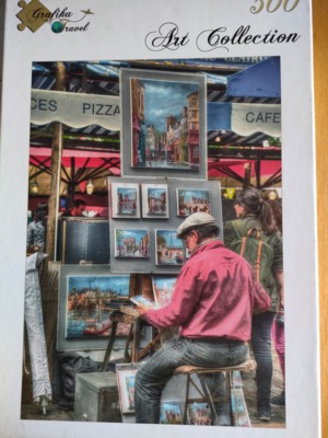 Grafika Street artist paris - obrázek puzzlí