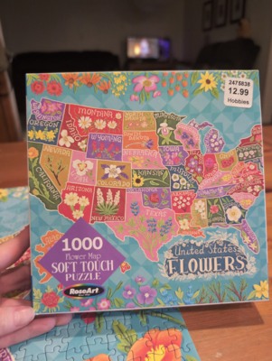 RoseArt Flower Map - puzzle image