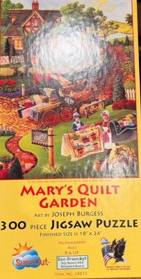 SunsOut Mary’s Quilt Garden - obrázek puzzlí