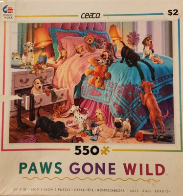 Ceaco Paws Gone Wild: Naughty Puppies - obrázek puzzlí