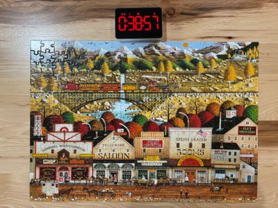 Buffalo Games Sleepy Town West - obrázek puzzlí