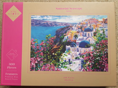 The Jig Store Puzzle Company Santorini Seascape - puzzle image