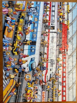 Ravensburger Auf dem Bahnhof - obrázek puzzlí
