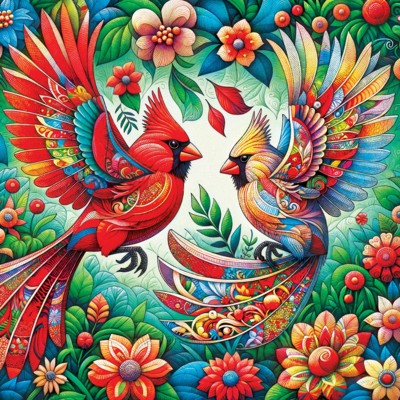 Masterpieces Kaleidoscope- Springtime Dance - obrázek puzzlí