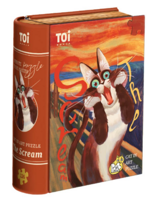 TOI Cat in Art : The Scream - obrázek puzzlí