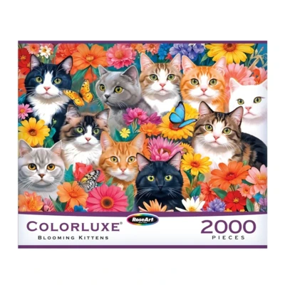 RoseArt Colorluxe: Blooming Kittens - obrázek puzzlí
