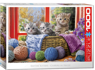 Eurographics Knittin' Kittens - puzzle image