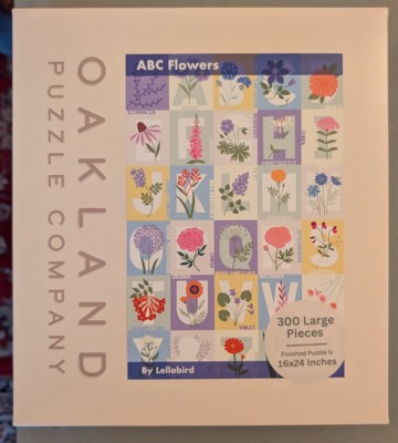 Oakland Puzzle Company ABC Flowers - puzzle image