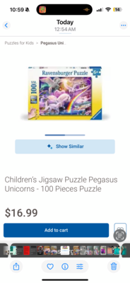 Ravensburger Pegasus Unicorns - obrázek puzzlí