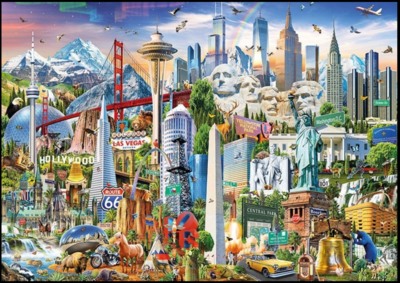 Educa North America Landmarks - obrázek puzzlí