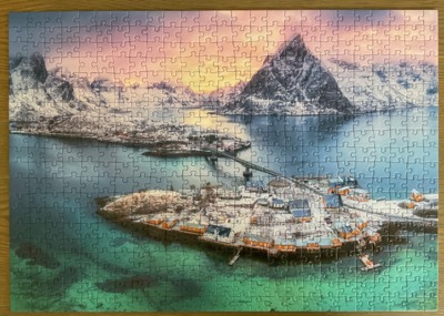 Rebo Games Hamnoy at sunset-Norway - obrázek puzzlí
