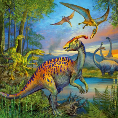 Ravensburger Dinosaur Fascination 3/3 - obrázek puzzlí
