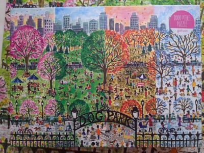 Galison Dog Park in Four Seasons - obrázek puzzlí