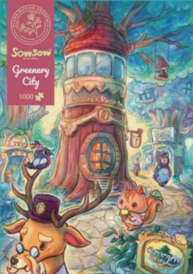Scandinavian Presence Greenery City - obrázek puzzlí
