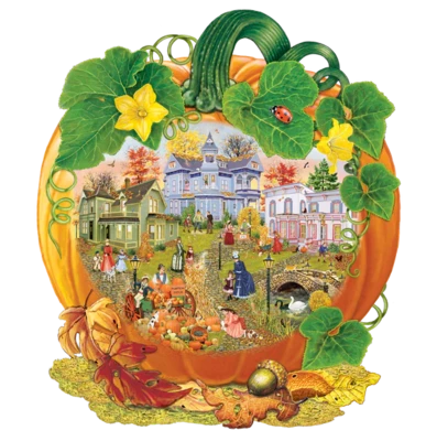 KI Puzzlers (Karmin International) Victorian pumpkin - puzzle image