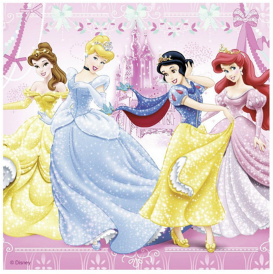 Ravensburger Disney Princess - Belle, Cinderella, Snow White, Ariel - puzzle image