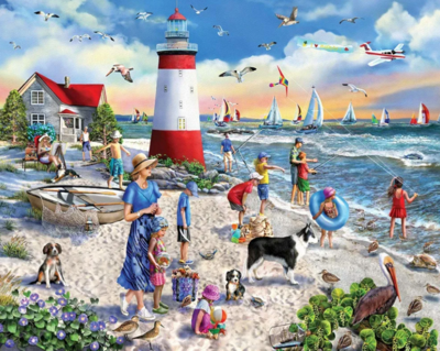 White Mountain Lighthouse Beach - puzzle image