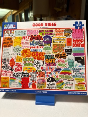 White Mountain Good vibes - obrázek puzzlí