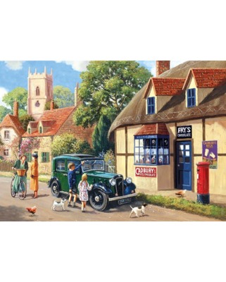 Gibsons Out & About: New Car in the Village - puzzle image