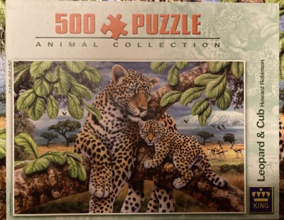 King Leopard & Cub - puzzle image