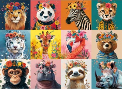 MJYPHDM Beautiful Wild Animals - obrázek puzzlí