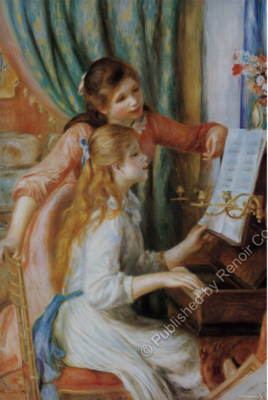Renoir Puzzle Two Young Girls at the Piano - obrázek puzzlí