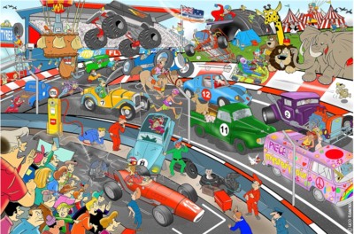 Goliath Wacky World: Car Race - imagen del puzzle