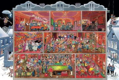 Jumbo Jan van Haasteren: Grand Café Contour Puzzle - imagen del puzzle