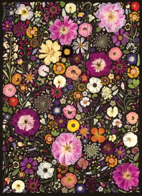 Cobble Hill Flower Press: Little Hollow & Red Daisy - imagen del puzzle