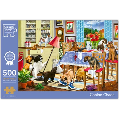 Corner Piece Canine chaos - imagen del puzzle