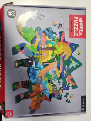 Mudpuppy Dinosaurs Shaped Puzzle - obrázek puzzlí