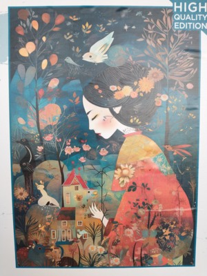 KS Games Woman in a Red Kimono - puzzle image