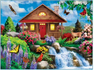 Masterpieces Floral Falls - obrázek puzzlí