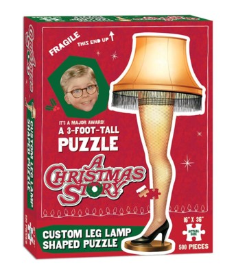 USAopoly A Christmas Story: Custom Leg Lamp Shaped Puzzle - image du puzzle