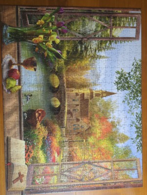 Vermont Christmas Company Autumn Church - obrázek puzzlí