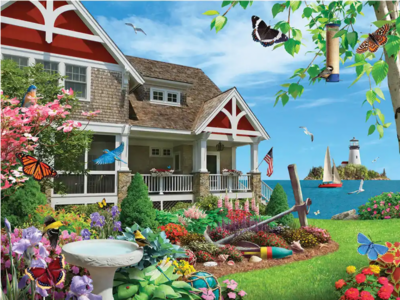 Bits and Pieces Blooming Beach House - obrázek puzzlí