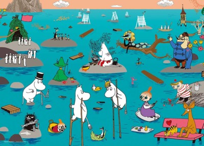 Yanoman Moomin in Love - パズル画像