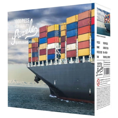 Kylskåpspoesi Alone at Sea - Puzzlebild
