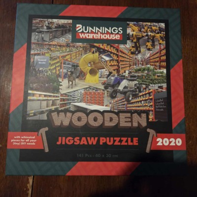 Mr Bob Puzzles Bunnings Warehouse 2020 Wooden Jigsaw Puzzle - obrázek puzzlí