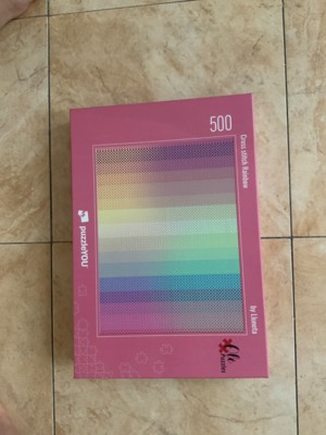 Olé Puzzles Cross stitch rainbow - puzzle image