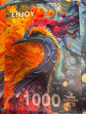 Enjoy Marble Feathers - puzzle image