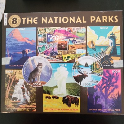 Ceaco 8 in 1 The National Parks - Wolf - obrázek puzzlí