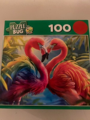 Puzzlebug Rainbow Flamingo - puzzle image