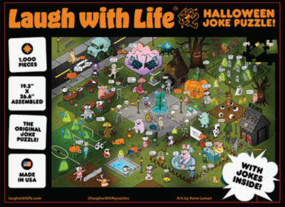 Laugh with Life Halloween Joke Puzzle - Puzzlebild