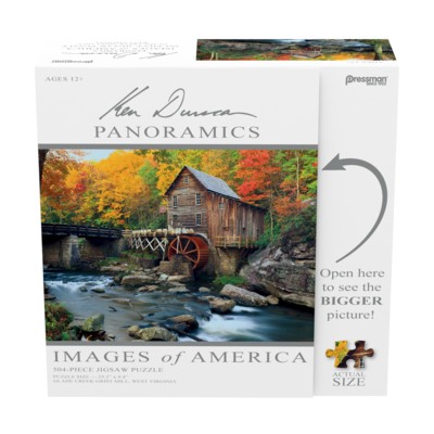 Pressman Glade Creek Grist Mill - puzzle image